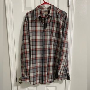 Filson Sutter Sport Shirt - XL Brick Heather Grey Gray Red Dark Check